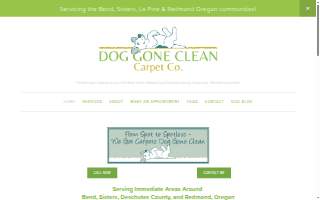 Dog Gone Clean Carpet Company website