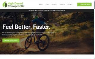 High Desert Chiropractic & Massage website