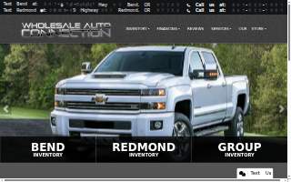 Wholesale Auto Connection website