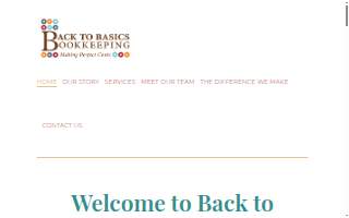 Back to Basics Bookkeeping Service LLC website