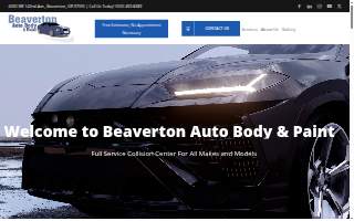 Beaverton Auto Body & Paint website