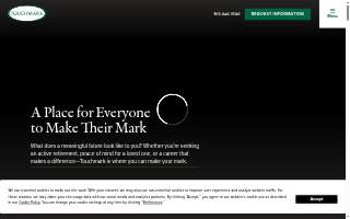 Touchmark on Saddle Drive website