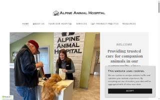 Alpine Animal Hospital website