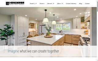 Henderer Design + Build + Remodel website