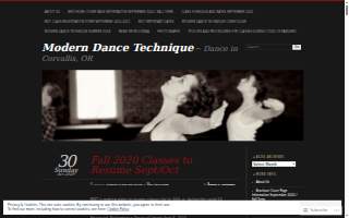 Modern Dance Technique website
