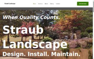 Straub Landscape website