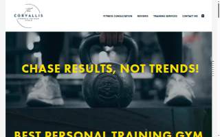 The Corvallis Strength Training Studio website