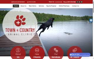 Town & Country Animal Clinic website