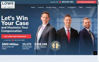 Lowe Law Group of Eugene website