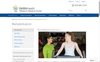 Hillsboro Medical Center Forest Grove Rehabilitation Clinic website
