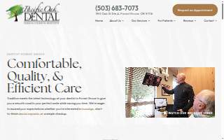 Pacific Oak Dental website