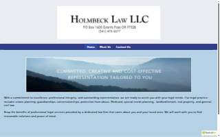 Holmbeck Law LLC website