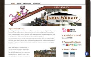 James Wright Roofing website