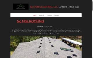 No Mas Roofing, LLC website