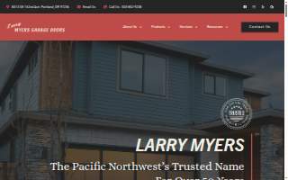 Larry Myers Garage Doors website