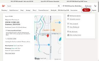 Walgreens Drug store website