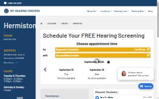 Hermiston Hearing Aid Services website