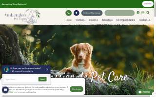 Amberglen Pet Care website