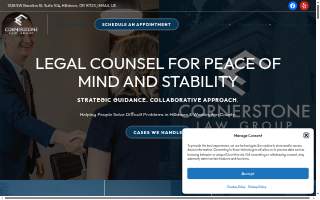 Cornerstone Law Group website