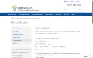 Hillsboro Medical Center HealthPlace Campus website
