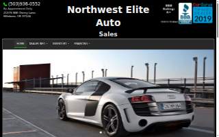 Northwest Elite Auto Sales website
