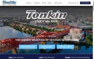 Tonkin Wilsonville Nissan website