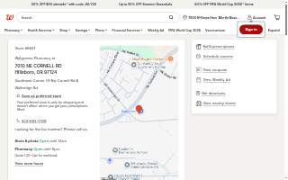 Walgreens Pharmacy website