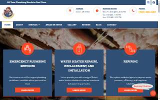 No Leaks Plumbing LLC website