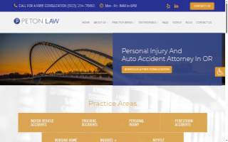 Peton Law website