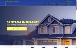 Santana Insurance website