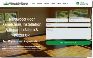 Willamette Hardwood Floors website