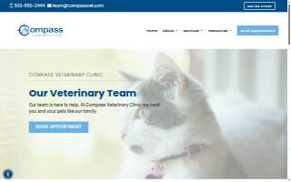 Compass Veterinary Clinic of Lake Oswego website