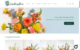 Lake Oswego Flowers website
