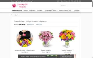 Country Girl Flowers website