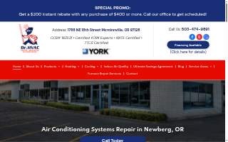 Dr. HVAC Inc website