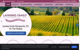 Lanning Family Chiropractic, P.C. website