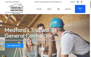 Parker Built Construction LLC website