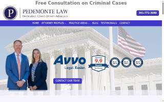 Pedemonte Law, PC website