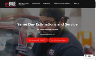 Rogue Auto Body website