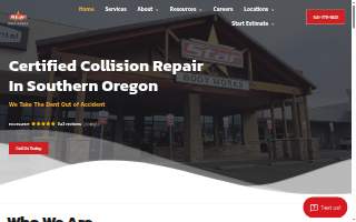 Star Body Works - Medford website