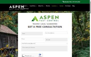 Aspen Pest Control Vancouver website