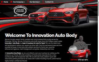 Innovation Auto Body Woodburn website