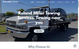 Roland Miller Towing of Milwaukie website