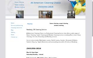 All American Cleaning Choice website