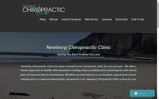 Newberg Chiropractic Clinic website