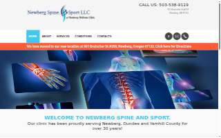 Newberg Spine and Sport LLC website