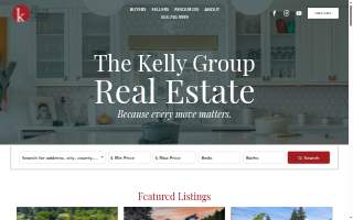 The Kelly Group Real Estate website