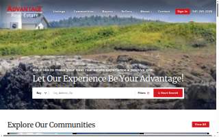 Advantage Real Estate of Newport website