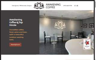 Awakening Coffee & Tap House & Brewery website