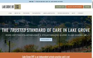 Lake Grove ENT of Oak Grove website